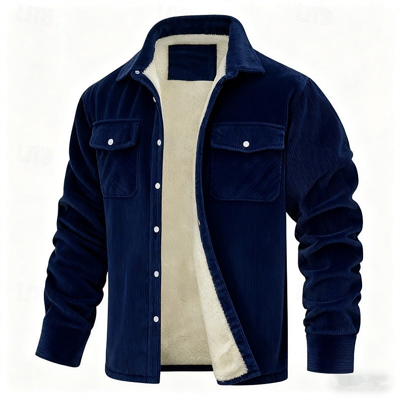 Dalton | Kurtka z Prążkowanej Fleece