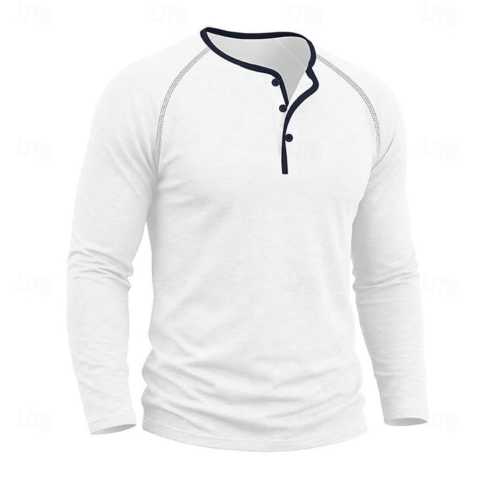 Holden | Klasyczna koszulka Henley z długim rękawem