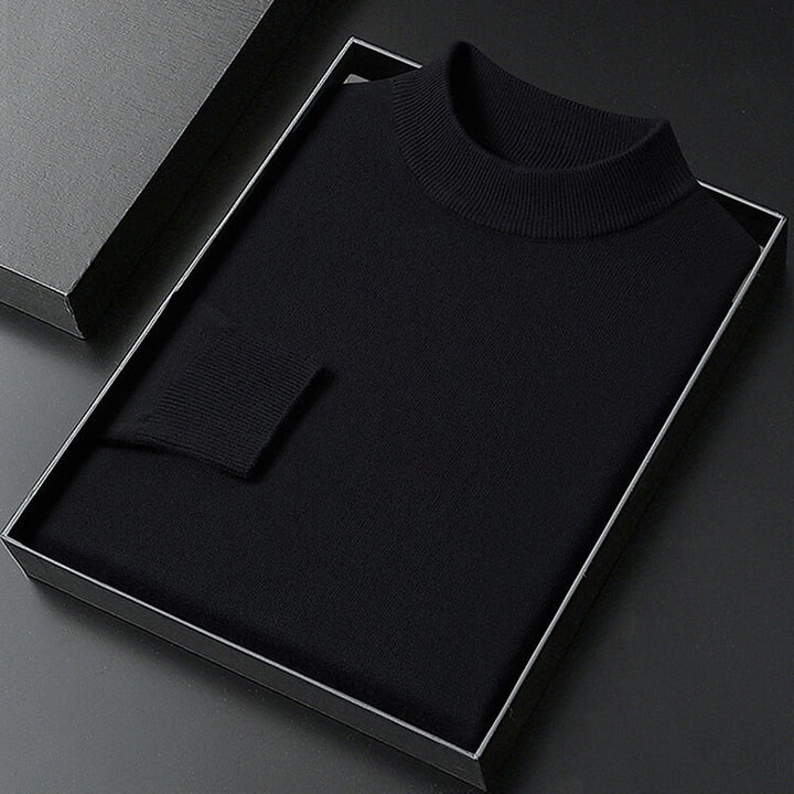 Maxwell | Elegancki Sweter z Kołnierzem Mock