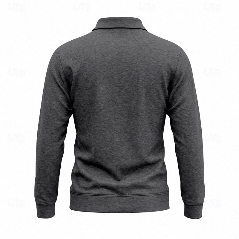 Garrett | Elegancka koszula polo z długim rękawem