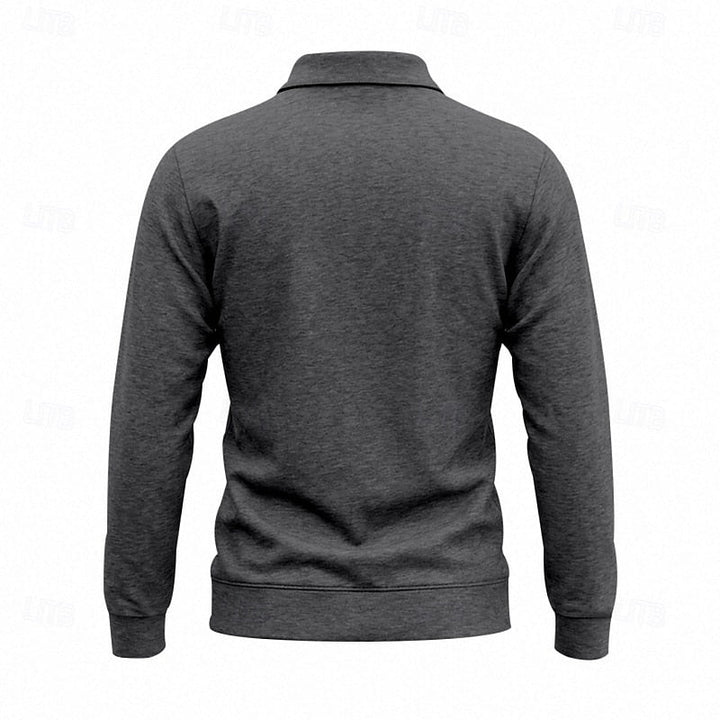 Garrett | Elegancka koszula polo z długim rękawem