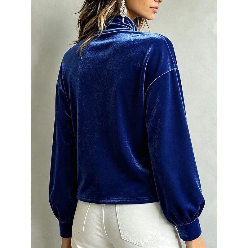 Belinda | Elegancka Bluzka z Mock Neck