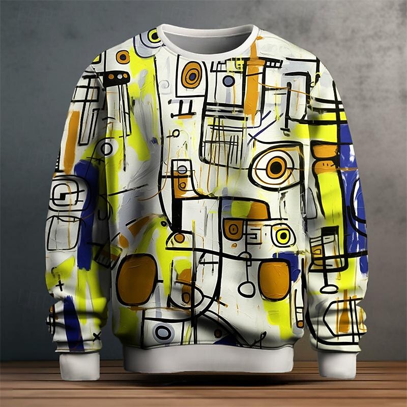 Grant | Artystyczny Sweatshirt z Okryciem na Szyi