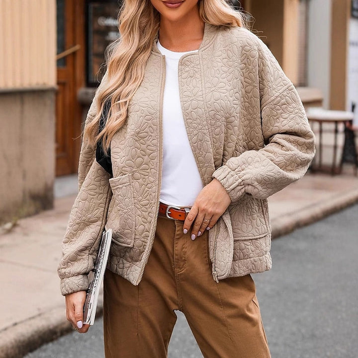 Harriet | Pikowana Kwiatowa Kurtka Bomber